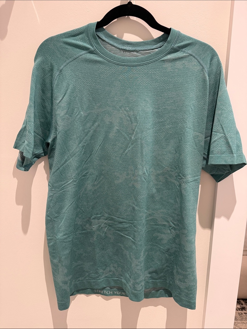 Lululemon Metal Vent Tech Men's Seafoam Green Camo Short Sleeve Tee M